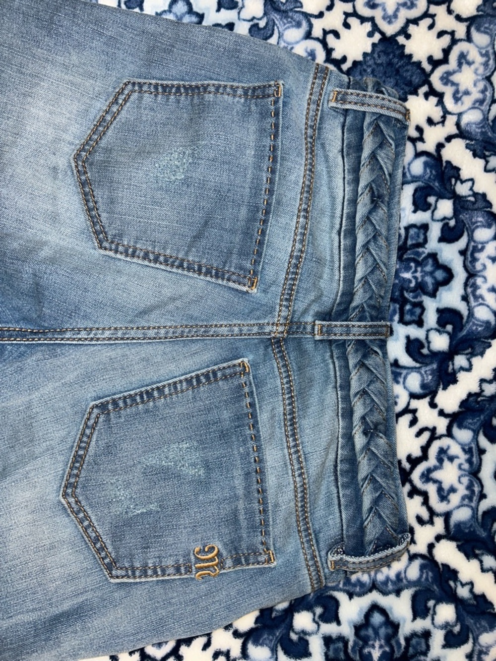 Miss Me Light Blue Denim Jeans VERY GOOD CONDITION - Picture 6 of 6